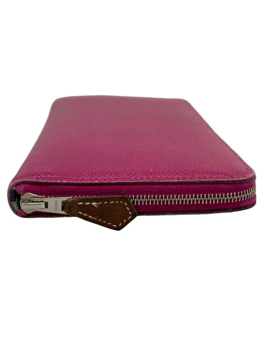 Hermes Wallet Azap Long Silk'In Purple